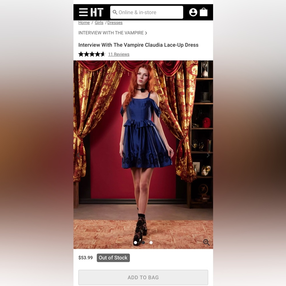 claudia interview with the vampire blue dress Hot Topic Lac… VINTAGE 50S FORMAL  glamorous prom dress  50s formal dress Ariel Little Mermaid blue Color:Milk
